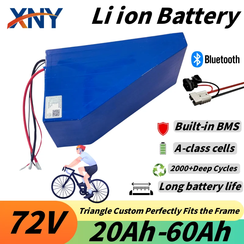 XNY-72V High Capacity Lithium Ion Battery Pack with BMS for Folding Cart Two-Wheeled E-Scooter 30Ah-200Ah Various Amps Suitable
XNY-72V High Capacity Lithium Ion Battery Pack with BMS for Folding Cart Two-Wheeled E-Scooter 30Ah-200Ah Various Amps Suitable