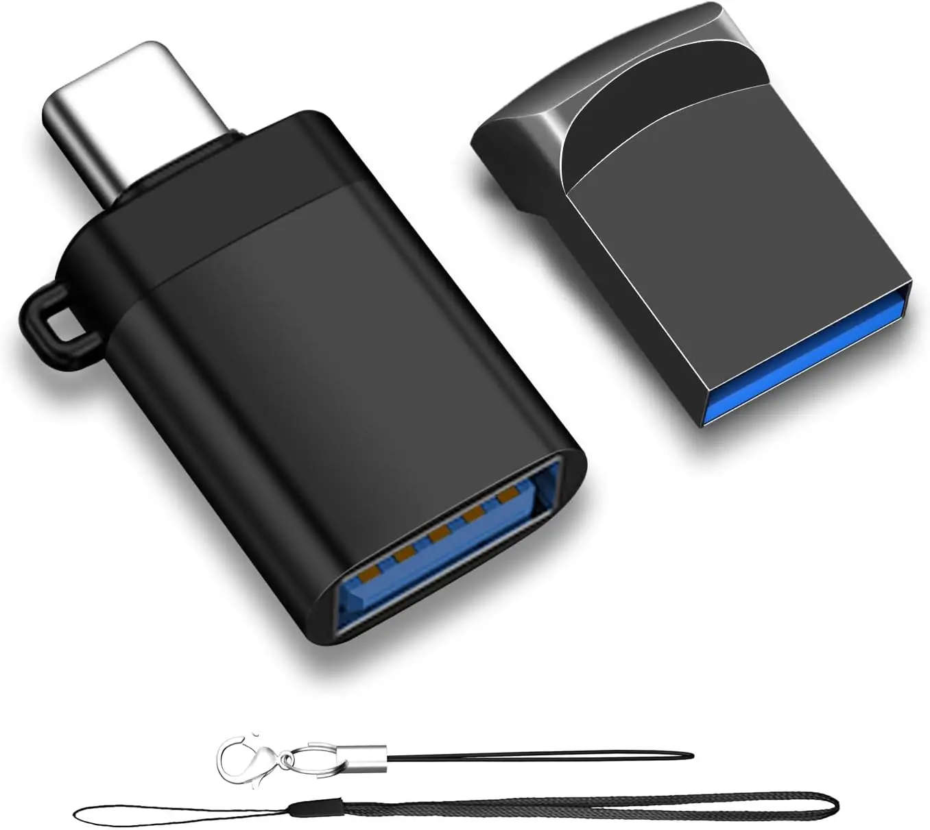 64GB USB 3.0 Flash Drive with USB-C Adapter, exFAT32 Metal Mini Thumb Drive for USB & Type-C Devices (64GB)
64GB USB 3.0 Flash Drive with USB-C Adapter, exFAT32 Metal Mini Thumb Drive for USB & Type-C Devices (64GB)