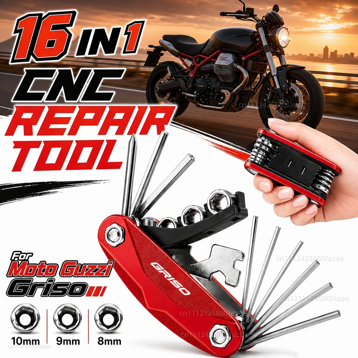 For Moto Guzzi Griso 2005-2018 Naked Motorcycle Tool Repair Kit Multifunctional Screwdriver Wrench Hex Key Set Portable Bike
For Moto Guzzi Griso 2005-2018 Naked Motorcycle Tool Repair Kit Multifunctional Screwdriver Wrench Hex Key Set Portable Bike