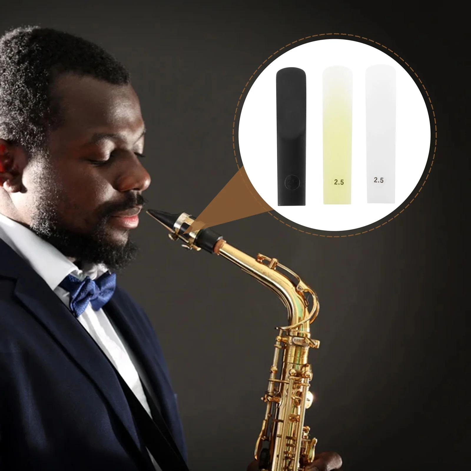 3 Pcs Resin White Saxophone Reeds for Instrument Traditional Tenor Parts Cost-saving
3 Pcs Resin White Saxophone Reeds for Instrument Traditional Tenor Parts Cost-saving