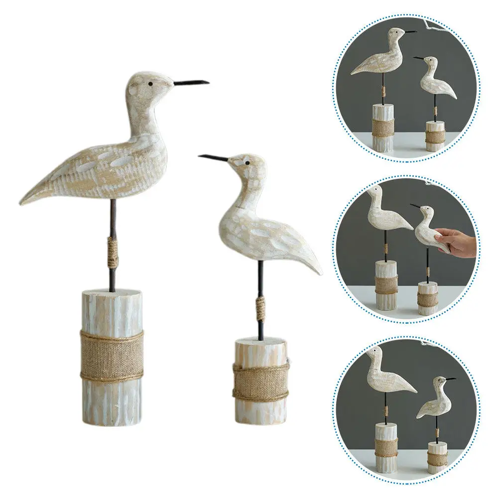 2Pcs Wooden Shore Bird Statue Rustic Standing Sea Bird Sculpture Tabletop Lake House Coastal Nautical Decor Lake House Decor
2Pcs Wooden Shore Bird Statue Rustic Standing Sea Bird Sculpture Tabletop Lake House Coastal Nautical Decor Lake House Decor