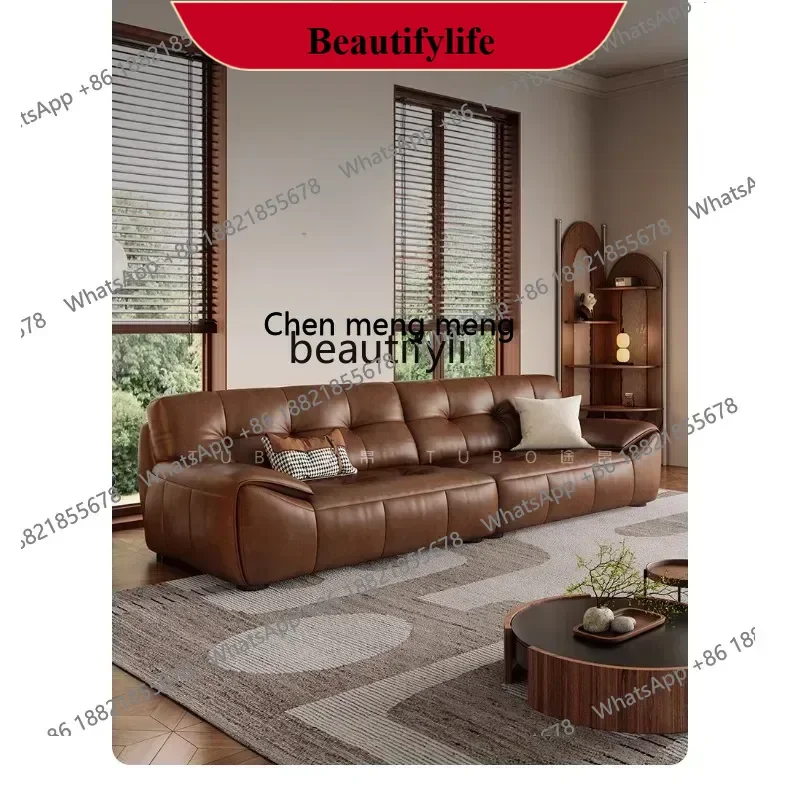 z183 Масляный воск кожаный диван для гостиной, французский ретро-стиль, прямой ряд, диван из натуральной воловьей кожи
z183 Масляный воск кожаный диван для гостиной, французский ретро-стиль, прямой ряд, диван из натуральной воловьей кожи