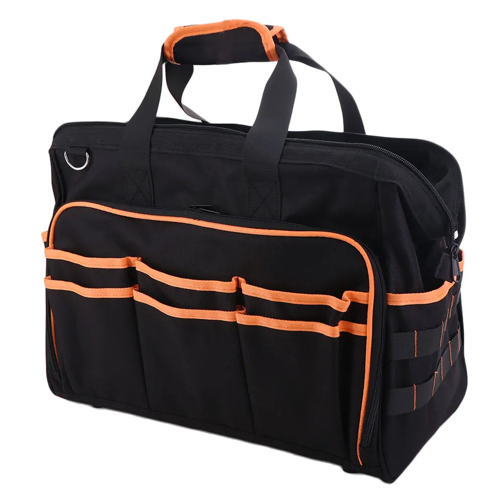46-Pocket Design Electrician Tool Bag Adjustable Strap Large Capacity Tool Storage Bag 17-Inch Size Heavy-Duty Construction
46-Pocket Design Electrician Tool Bag Adjustable Strap Large Capacity Tool Storage Bag 17-Inch Size Heavy-Duty Construction