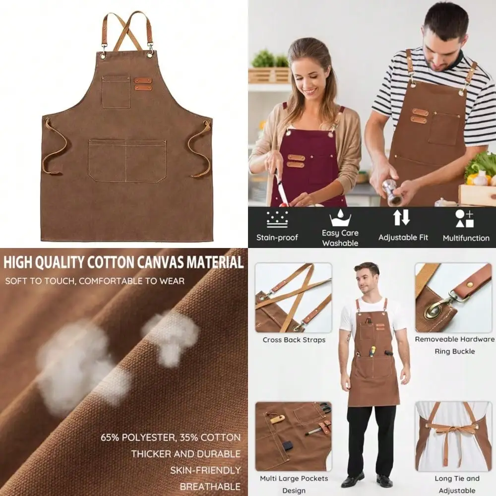 2026-New-Canvas Aprons Kitchen Chef Aprons Work Aprons For Men Women Adjustable Strap Aprons With 3 Pockets
2026-New-Canvas Aprons Kitchen Chef Aprons Work Aprons For Men Women Adjustable Strap Aprons With 3 Pockets