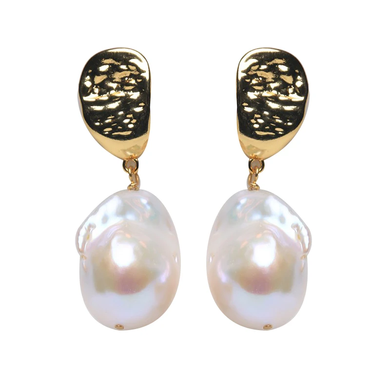 14k gold filled hot sale100% Natural Freshwater Baroque Pearl Drop Earrings INS Fine Jewelry Gift for Women 15-25mm ER
14k gold filled hot sale100% Natural Freshwater Baroque Pearl Drop Earrings INS Fine Jewelry Gift for Women 15-25mm ER