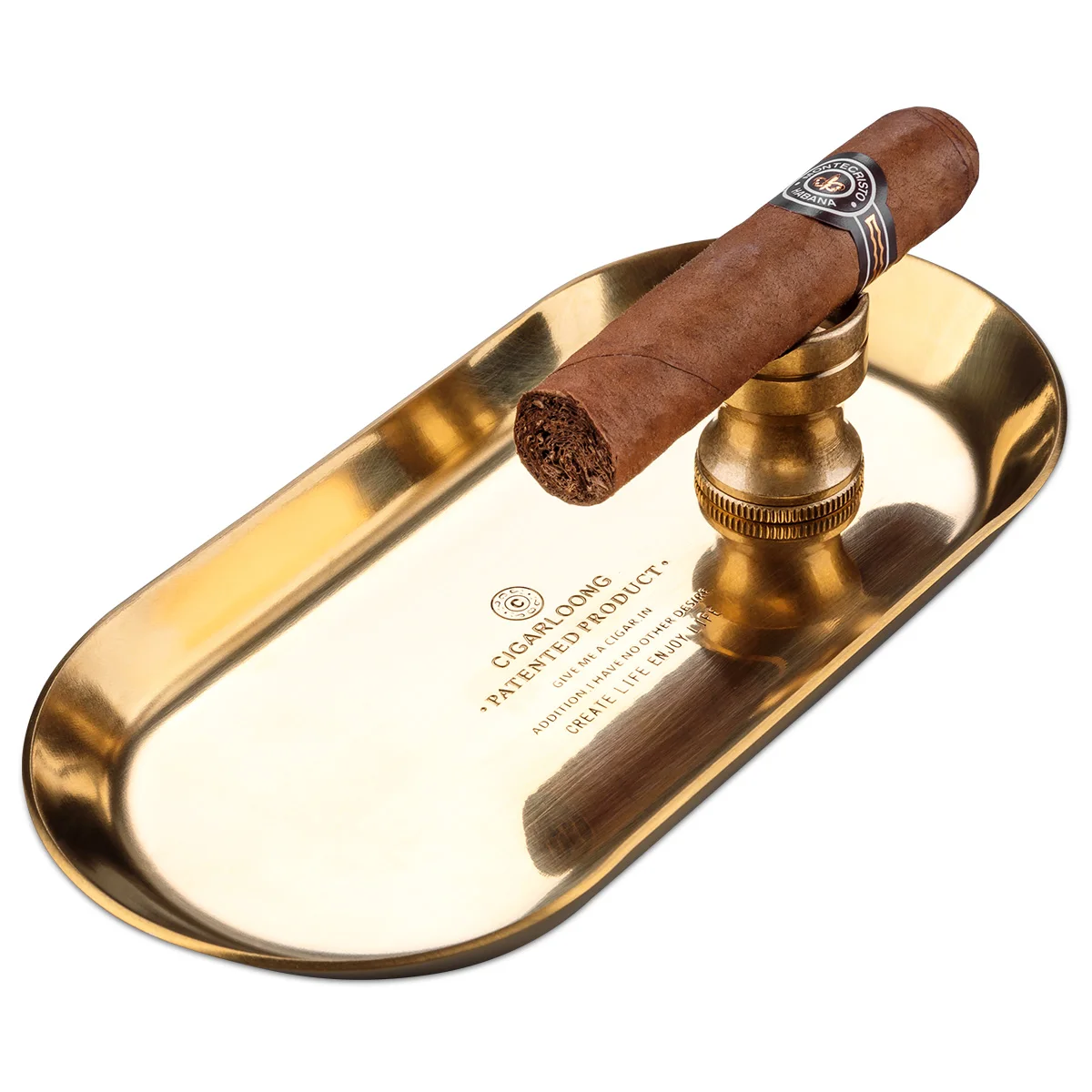 European Simple Gold Ashtray For Cigar Rest Two-piece Suit Cigar Holder Ashtray Rack Customized Logo Cigar Ashtray
European Simple Gold Ashtray For Cigar Rest Two-piece Suit Cigar Holder Ashtray Rack Customized Logo Cigar Ashtray