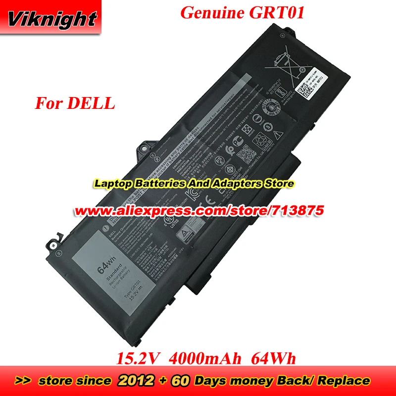 Genuine GRT01 Battery R05P0 for DELL Precision 15 3551 3561 3571 3581 3591 P104F P137G Latitude 5531 Alienware M18 R1 m17 R5 AMD
Genuine GRT01 Battery R05P0 for DELL Precision 15 3551 3561 3571 3581 3591 P104F P137G Latitude 5531 Alienware M18 R1 m17 R5 AMD
