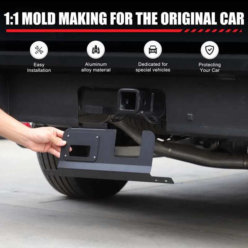 Rear Bumper Cover Plate Trailer Side Dust Cover Black Aluminum Alloy for Ford Maverick 2022 -2025 4/7-Pin Connector Hitch
Rear Bumper Cover Plate Trailer Side Dust Cover Black Aluminum Alloy for Ford Maverick 2022 -2025 4/7-Pin Connector Hitch