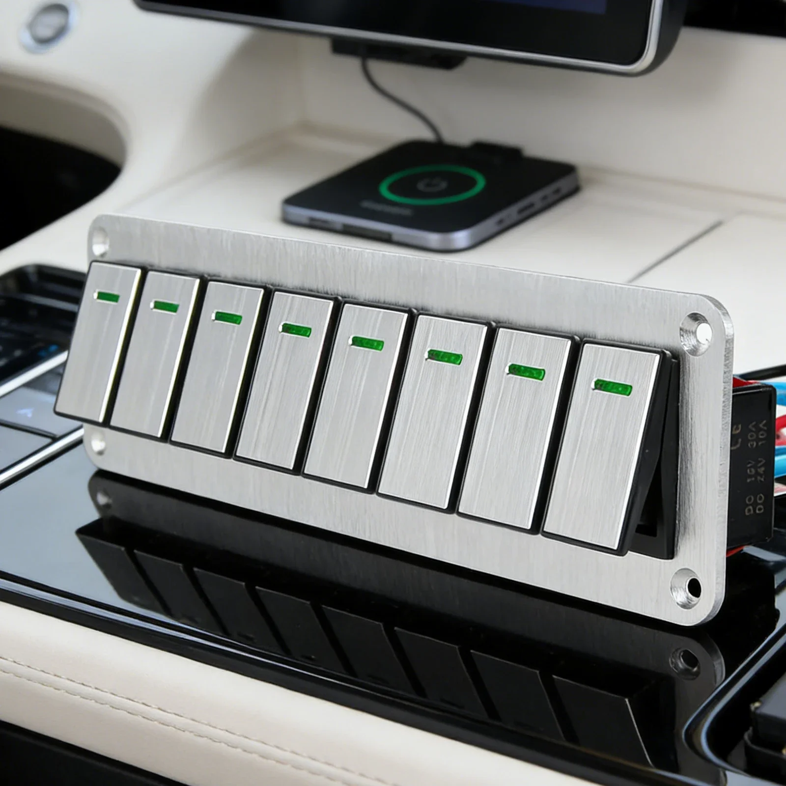 HD 12V 24V Alloy Metal 6 gang Marine Boat Car Switch Panel Circuit Breakers Marine Auto Truck Rocker Switch Panels
HD 12V 24V Alloy Metal 6 gang Marine Boat Car Switch Panel Circuit Breakers Marine Auto Truck Rocker Switch Panels