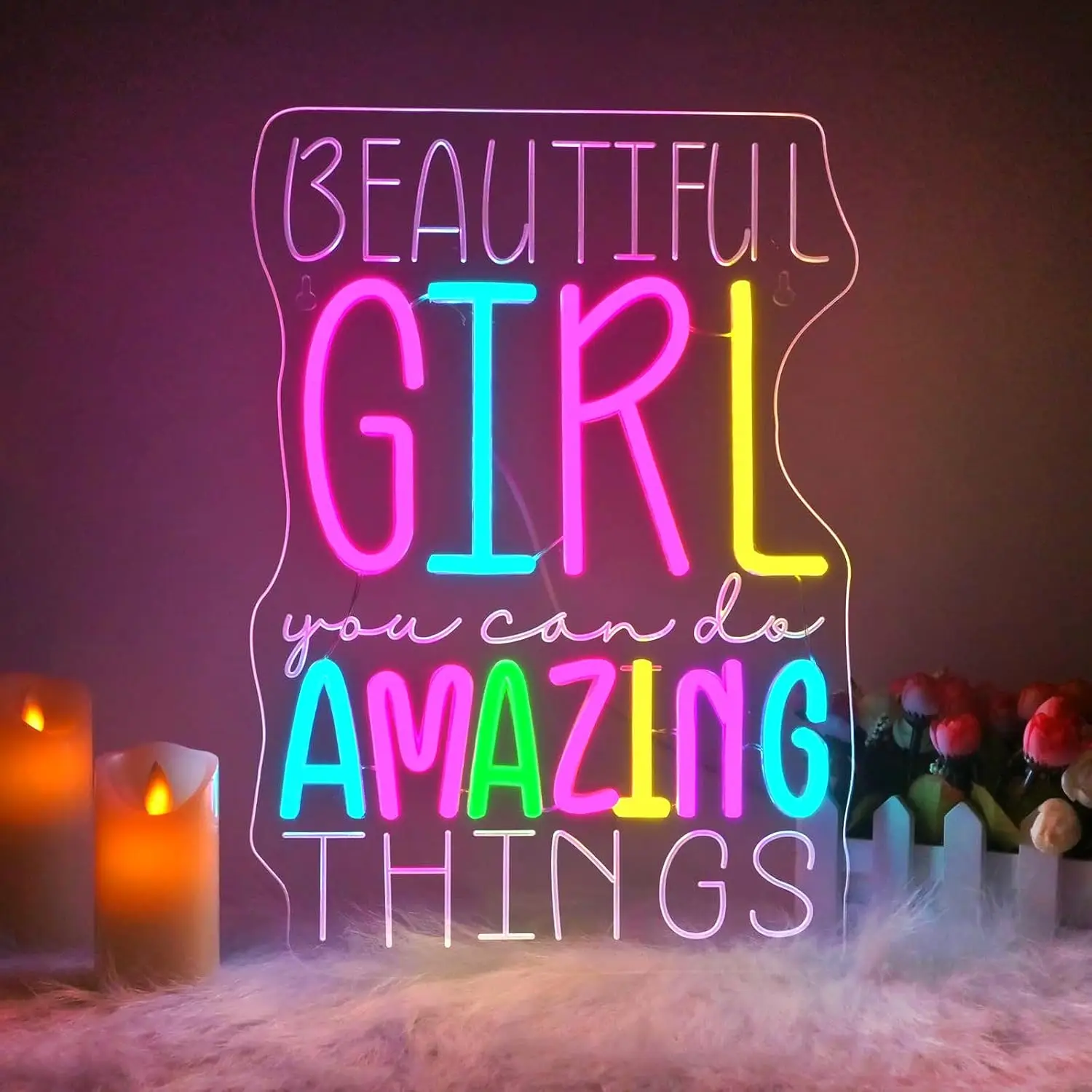 Beautiful Girl You Can Do Amazing Things Neon Sign LED Neon Light for Bedroom Restaurant Bar Living Room Wall Decor Festive Gift
Beautiful Girl You Can Do Amazing Things Neon Sign LED Neon Light for Bedroom Restaurant Bar Living Room Wall Decor Festive Gift