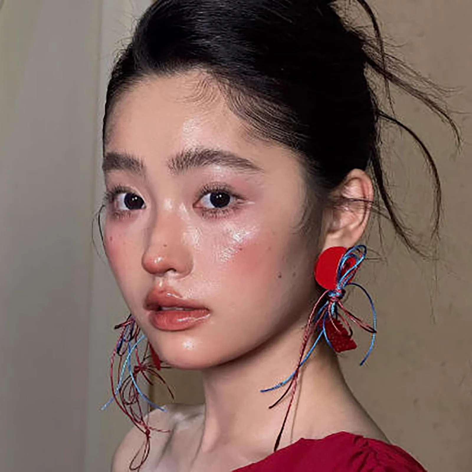 Forest-style fresh floral earrings for women, ethereal and fairy-like, Mori girl earrings
Forest-style fresh floral earrings for women, ethereal and fairy-like, Mori girl earrings