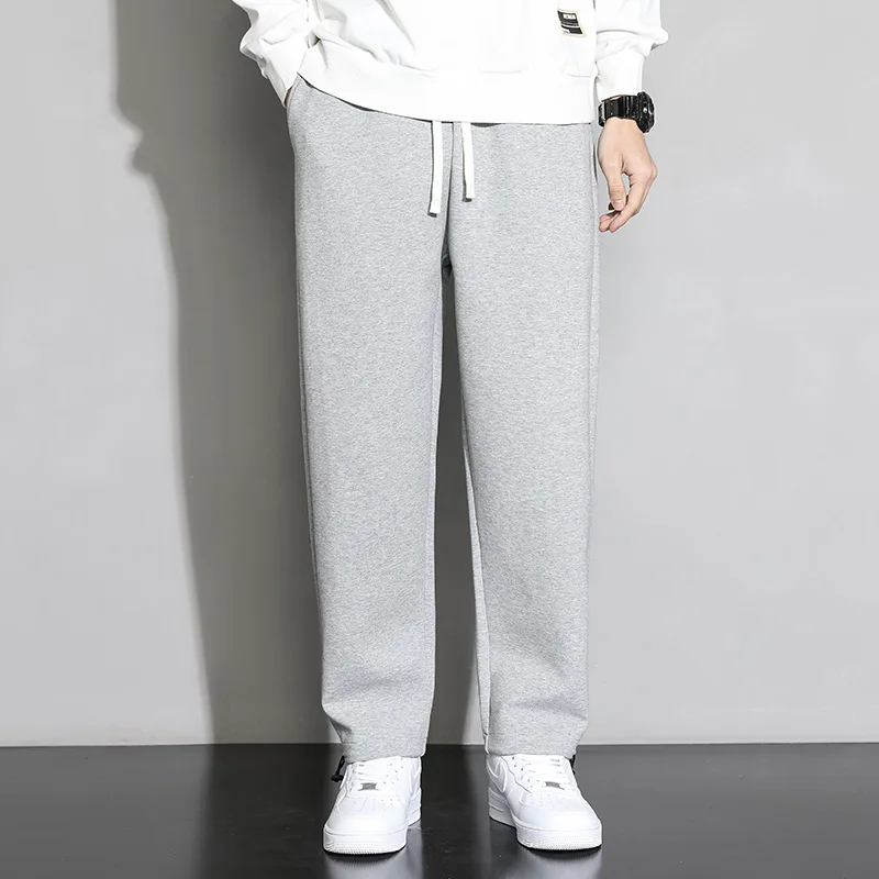 High Street American Style Autumn Men's Solid Color Elastic Waist Pockets Drawstring Trend Versatile Casual Loose Straight Pants
High Street American Style Autumn Men's Solid Color Elastic Waist Pockets Drawstring Trend Versatile Casual Loose Straight Pants