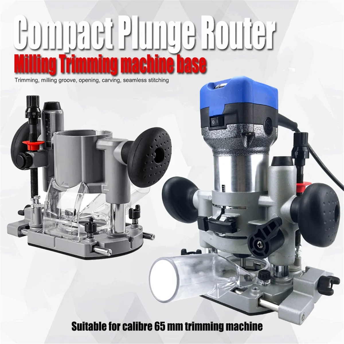 BABP Compact Plunge Router Milling Trimming Machine Base Suitable for Calibre 65mm Trimming Machine Power Tool Accessories
BABP Compact Plunge Router Milling Trimming Machine Base Suitable for Calibre 65mm Trimming Machine Power Tool Accessories