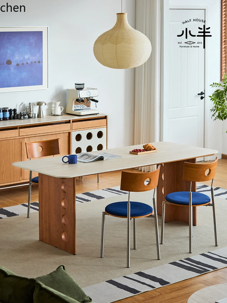 LXC Rock Slab Dining Table for Home Use, Small Apartment Dining Table, Work Desk, All Solid Wood Dining Table and Chairs
LXC Rock Slab Dining Table for Home Use, Small Apartment Dining Table, Work Desk, All Solid Wood Dining Table and Chairs