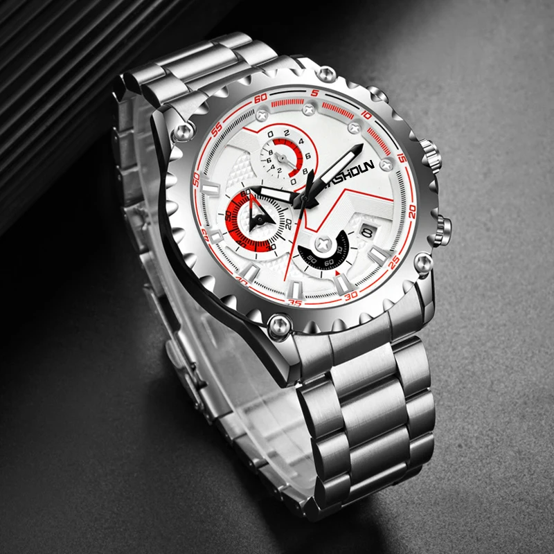 YASHIDUN Бизнес Кварцевые Часы Для Мужчин Элитный Лучший Бренд Полностью Стальной Ремешок Водонепроницаемые Светящиеся Спортивные Часы Хронограф Военный 
YASHIDUN Бизнес Кварцевые Часы Для Мужчин Элитный Лучший Бренд Полностью Стальной Ремешок Водонепроницаемые Светящиеся Спортивные Часы Хронограф Военный
