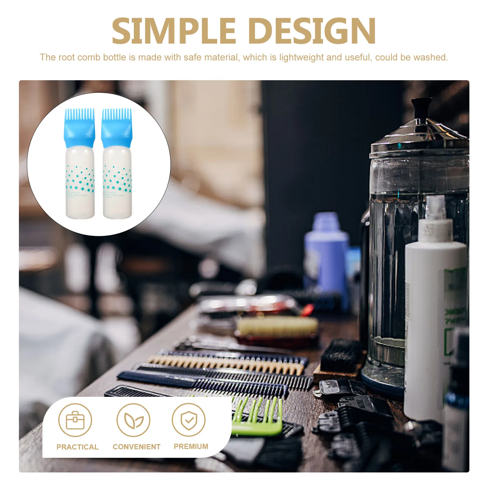 2 pcs Hair Dyeing Applicator Bottle Comb Scale Design Sky Blue Reusable Dry Shampoo Bottle for Hair Oils Root Easy Clean
2 pcs Hair Dyeing Applicator Bottle Comb Scale Design Sky Blue Reusable Dry Shampoo Bottle for Hair Oils Root Easy Clean