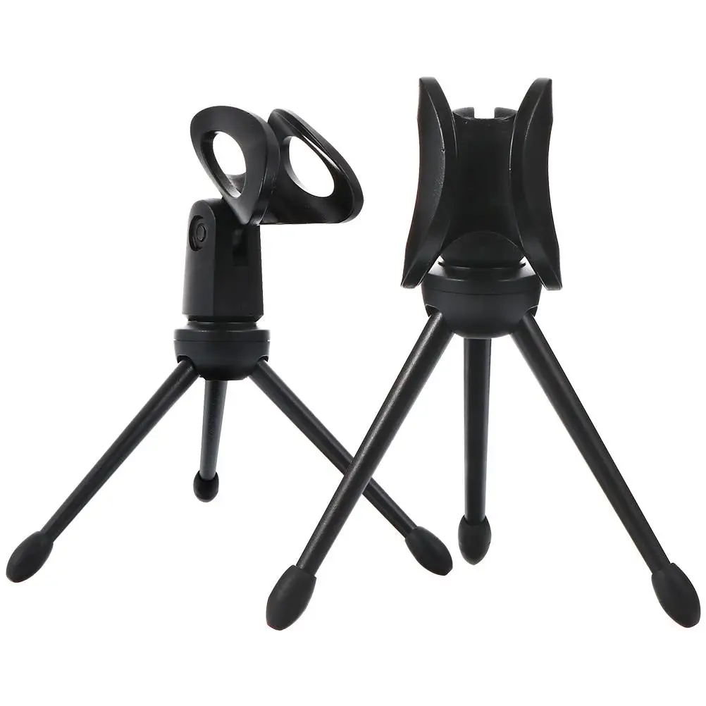 2 Pcs Black Mini Adjustable Microphone Tripod Stands Stable Foldable Plastic Desktop Recording Accessories Universal Mic Holder
2 Pcs Black Mini Adjustable Microphone Tripod Stands Stable Foldable Plastic Desktop Recording Accessories Universal Mic Holder
