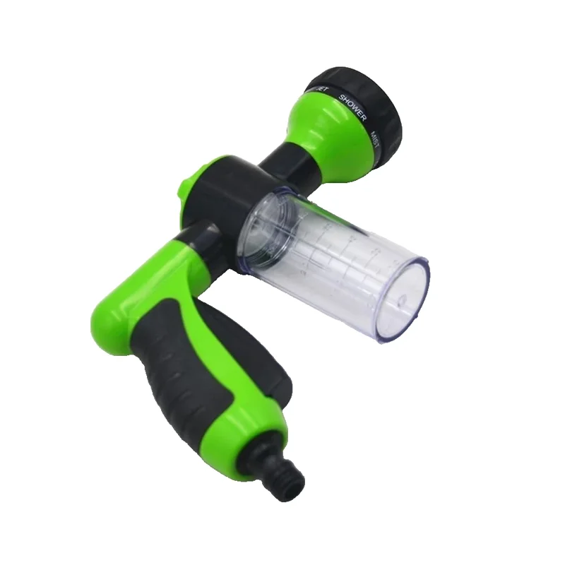 Многофункциональный регулируемый режим, водяные пистолеты, насадка для шланга, шайба, струйный распылитель для полива сада с контейнером для пены, инструменты для внесения удобрений
Многофункциональный регулируемый режим, водяные пистолеты, насадка для шланга, шайба, струйный распылитель для полива сада с контейнером для пены, инструменты для внесения удобрений