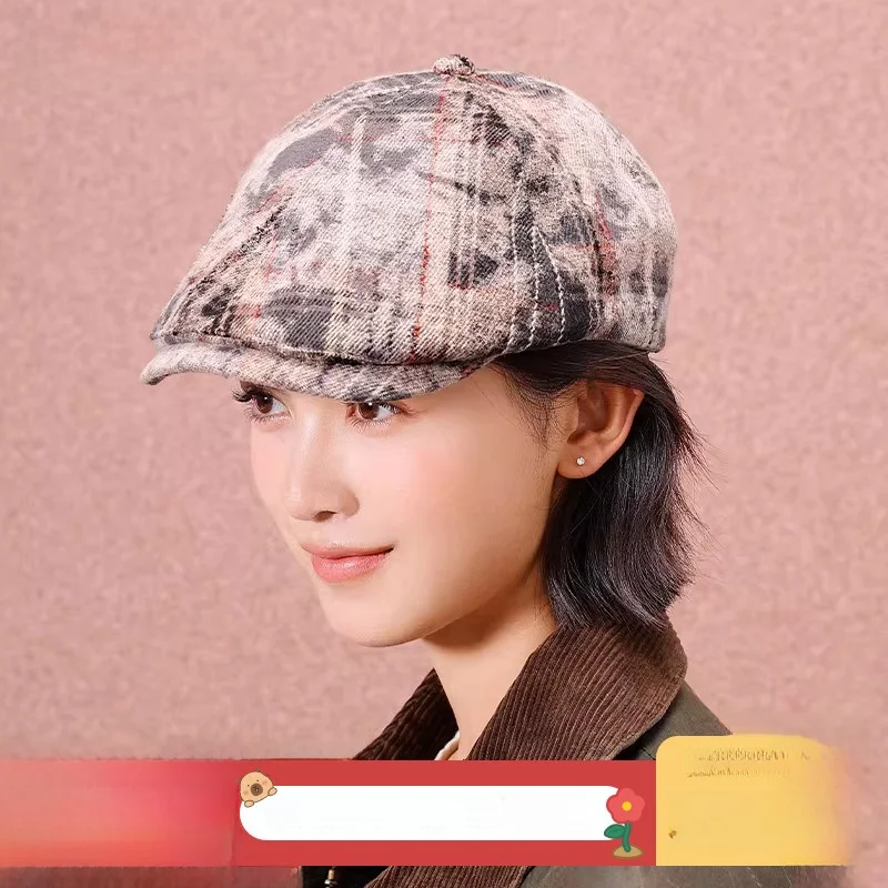 Cool Retro Plaid Cap for Women Autumn Winter Knit Hat Casual Cotton Floral Print Trendy Anime Cartoon Cap for Girls
Cool Retro Plaid Cap for Women Autumn Winter Knit Hat Casual Cotton Floral Print Trendy Anime Cartoon Cap for Girls
