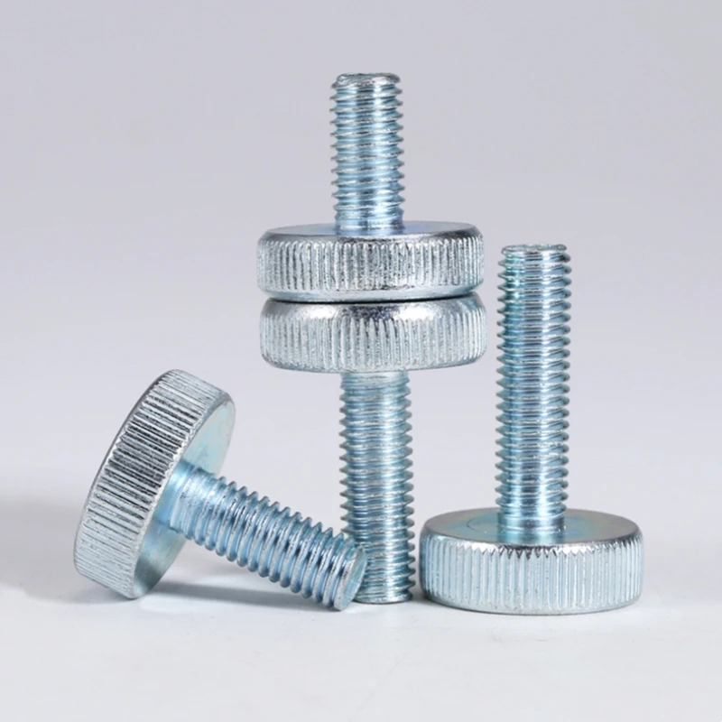 M3 M4 M5 M6 M8 M10 Galvanized Carbon Steel Knurl Flat Round Head Hand Tighten Curtain Wall Glass Thumb Screw Bolt Toolless
M3 M4 M5 M6 M8 M10 Galvanized Carbon Steel Knurl Flat Round Head Hand Tighten Curtain Wall Glass Thumb Screw Bolt Toolless