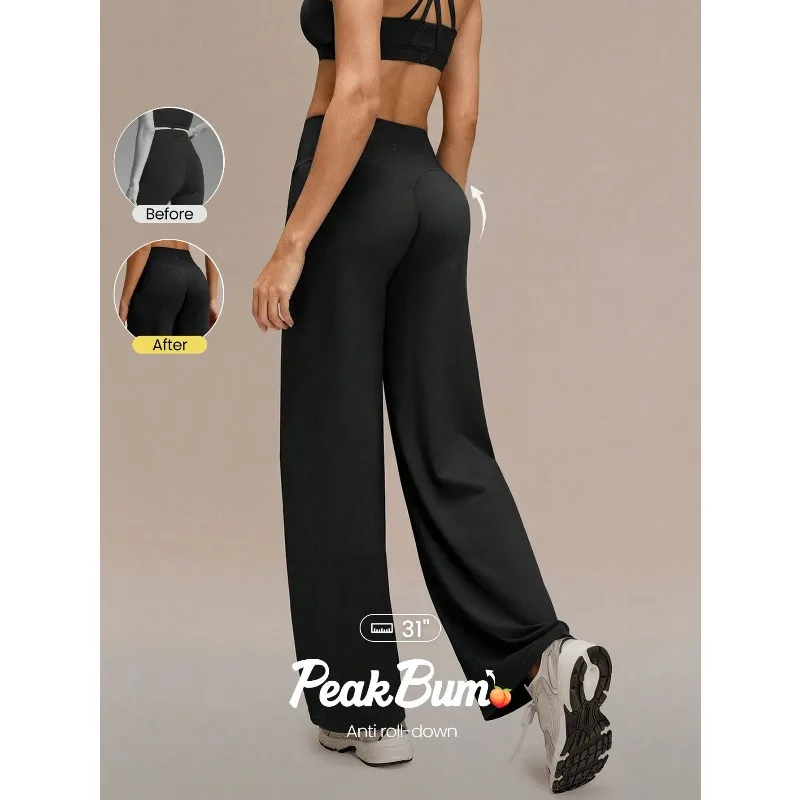Women Yoga Pants Quick-Dry Waistband Pocket Tummy Control Corehold Anti-Roll Booty-Sculpting Leggings Pants Training Tennis Running Workout Gym Wear
Women Yoga Pants Quick-Dry Waistband Pocket Tummy Control Corehold Anti-Roll Booty-Sculpting Leggings Pants Training Tennis Running Workout Gym Wear