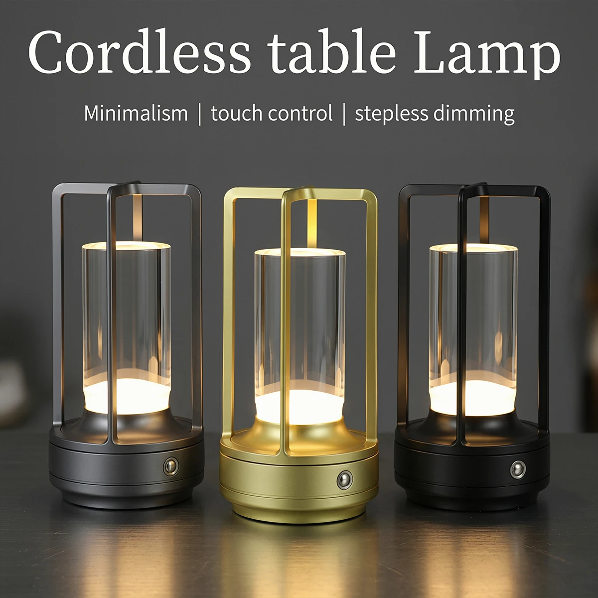 Rechargeable Touch LED Night Light Cordless Table Lamp Dimming Bedside Lamp Camping Atmosphere Lamp for Restaurant Bedroom Decor
Rechargeable Touch LED Night Light Cordless Table Lamp Dimming Bedside Lamp Camping Atmosphere Lamp for Restaurant Bedroom Decor