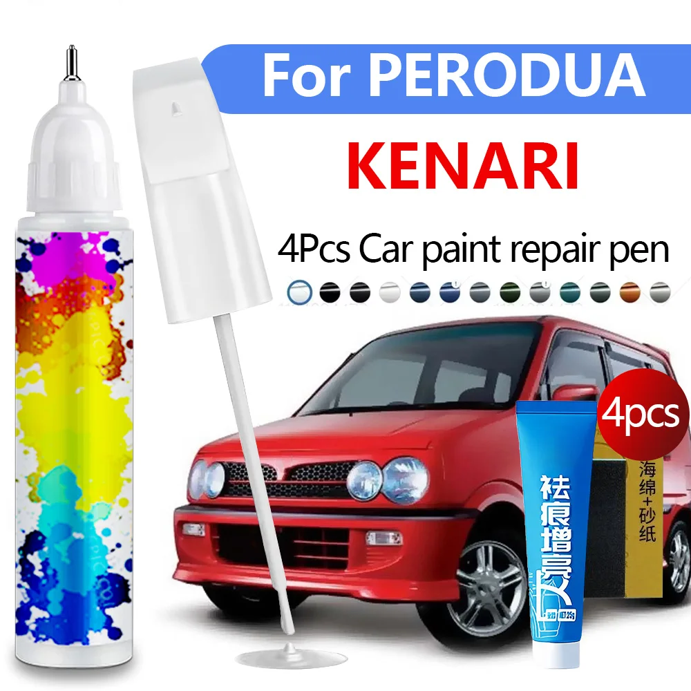 Ручка для ремонта автомобильной краски для 2000-2009 PERODUA KENARI, аксессуары для ремонта царапин, 4 шт., черный X08 белый W14 серебристый B0 красный R40
Ручка для ремонта автомобильной краски для 2000-2009 PERODUA KENARI, аксессуары для ремонта царапин, 4 шт., черный X08 белый W14 серебристый B0 красный R40