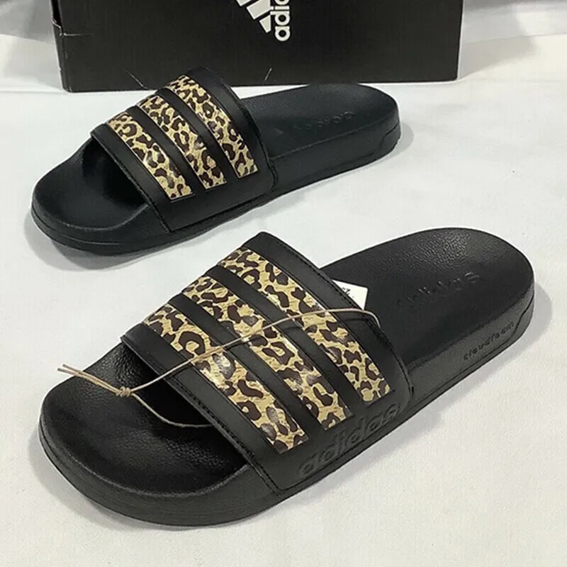 Adidas Black Slides with Leopard - print Three - Stripes - Fashion - forward and Comfortable Casual Footwear
Adidas Black Slides with Leopard - print Three - Stripes - Fashion - forward and Comfortable Casual Footwear