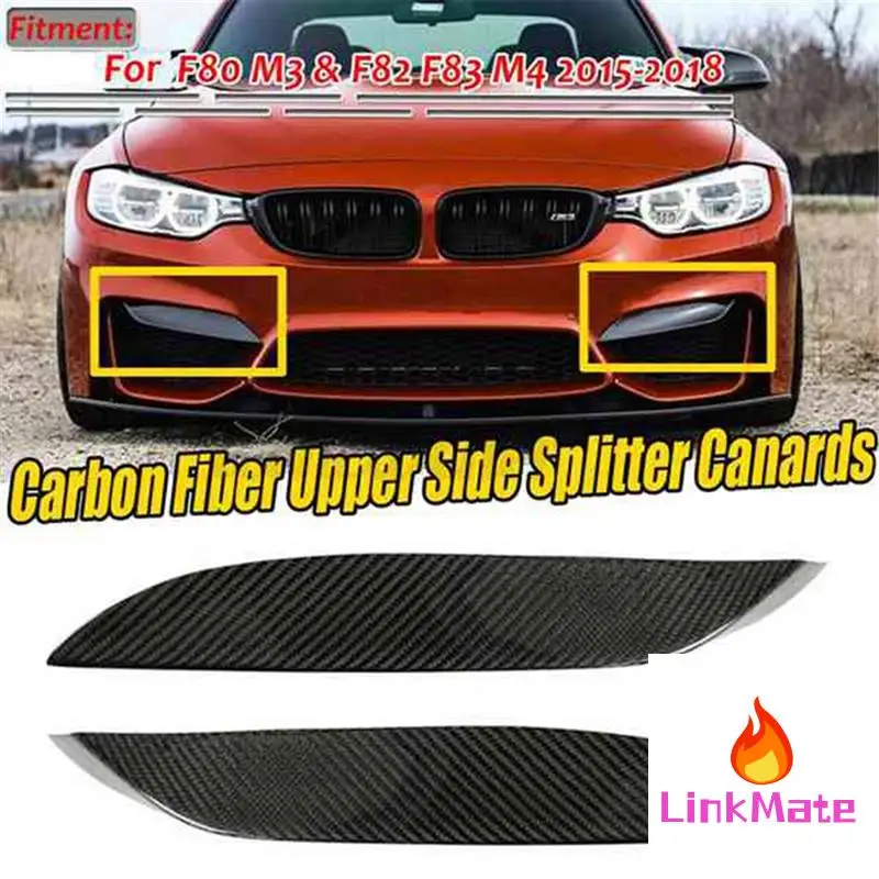 Real Carbon Fiber Front Bumper Side Splitter Canards Lip Spoiler For BMW F80 M3 F82 F83 M4 2015-2018
Real Carbon Fiber Front Bumper Side Splitter Canards Lip Spoiler For BMW F80 M3 F82 F83 M4 2015-2018