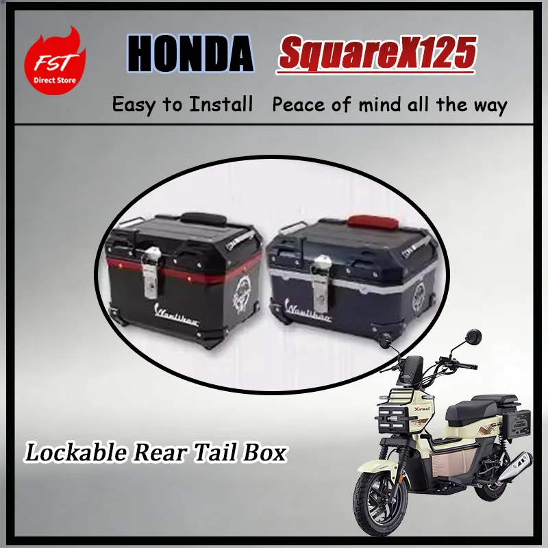Запираемый задний кофр для Honda SquareX125: высокопрочный, с защитой от кражи, надежный аксессуар для хранения на мотоцикле
Запираемый задний кофр для Honda SquareX125: высокопрочный, с защитой от кражи, надежный аксессуар для хранения на мотоцикле