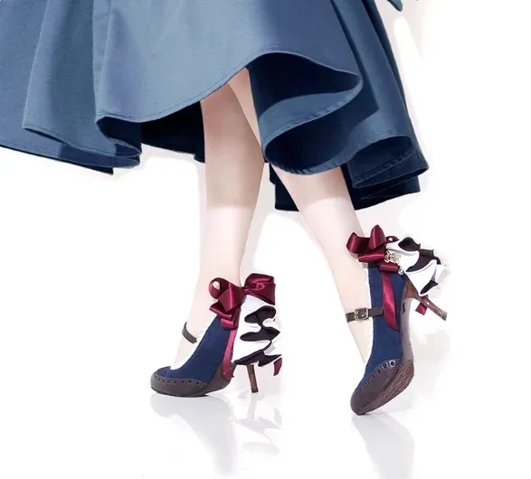 Sweet Style Ribbon Bow Round Toe Women Lolita Merry Jane Shoes Stiletto High Heels Buckle Strap Design Lace Pumps Shoes
Sweet Style Ribbon Bow Round Toe Women Lolita Merry Jane Shoes Stiletto High Heels Buckle Strap Design Lace Pumps Shoes