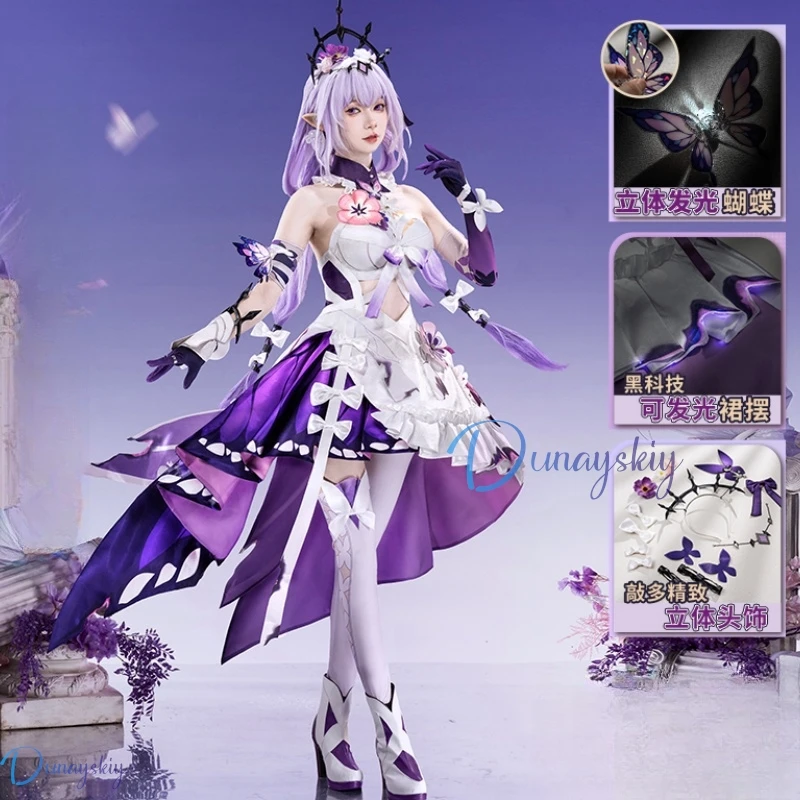 Castorice Cosplay Costume Wig Honkai Star Rail Outfit Dress Headwear Butterfly Flower Props Gloves Socks Full Set Party Carnival
Castorice Cosplay Costume Wig Honkai Star Rail Outfit Dress Headwear Butterfly Flower Props Gloves Socks Full Set Party Carnival