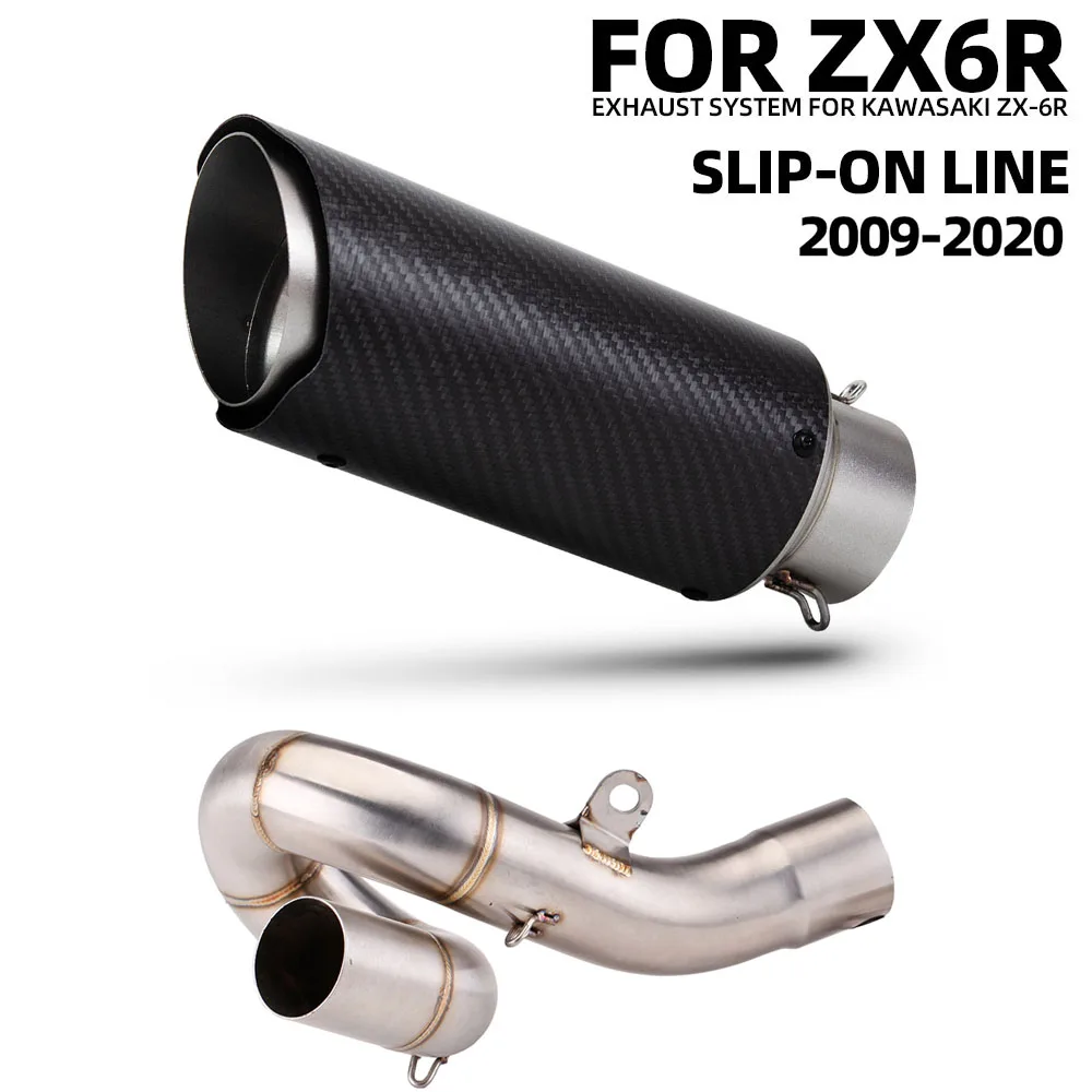 ZX6R Exhaust Muffler For Kawasaki ZX-6R ZX636 2009-2020 Motorcycle Slip on Line Exhausts Kit Sport Racing Tail Tube
ZX6R Exhaust Muffler For Kawasaki ZX-6R ZX636 2009-2020 Motorcycle Slip on Line Exhausts Kit Sport Racing Tail Tube