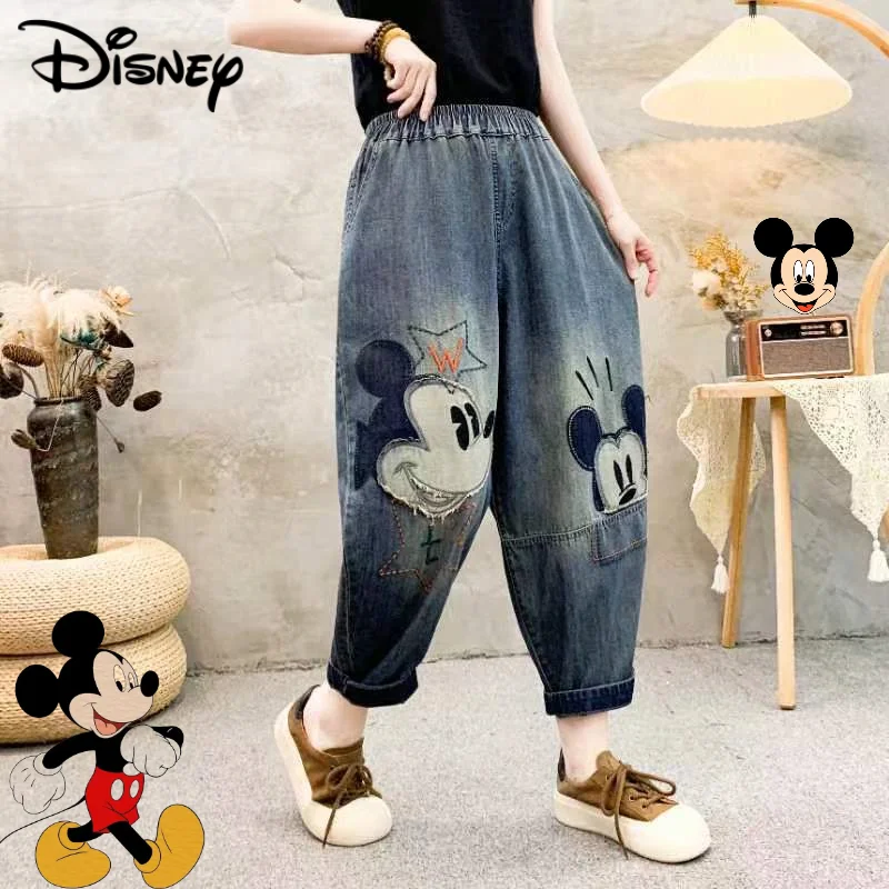 New Disney Cute Mickey Girl Fashion Simple Creative Cartoon Pattern Casual Soft Versatile Retro Leggings Loose Cropped Jeans
New Disney Cute Mickey Girl Fashion Simple Creative Cartoon Pattern Casual Soft Versatile Retro Leggings Loose Cropped Jeans