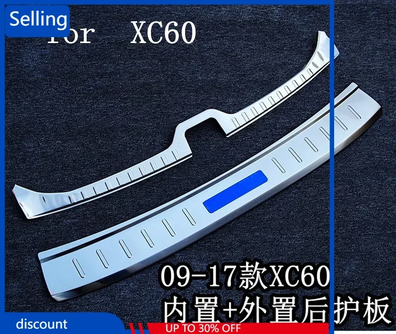 Стайлинг автомобиля, внутренняя внешняя защита заднего бампера из нержавеющей стали, накладка на порог багажника для VOLVO XC60 2009-2017 
Стайлинг автомобиля, внутренняя внешняя защита заднего бампера из нержавеющей стали, накладка на порог багажника для VOLVO XC60 2009-2017