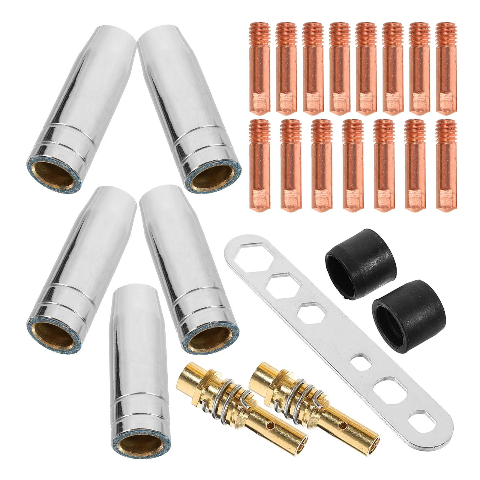 1Set Welding Torch Accessories Kit Heavy Duty Nozzle Tips Contact Tip Holder Conductive Nozzle for Precision Welding Projects
1Set Welding Torch Accessories Kit Heavy Duty Nozzle Tips Contact Tip Holder Conductive Nozzle for Precision Welding Projects