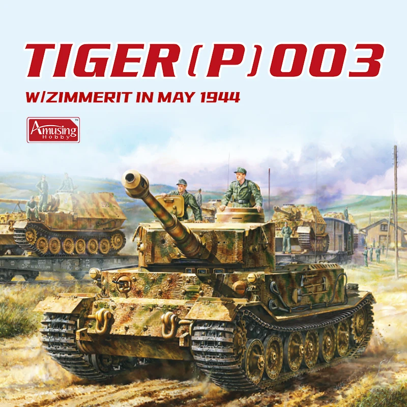 Amusing Hobby 35A059 1/35 Panzerbefehlswagen Tiger (P) 003 w/Zimmerit in May 1944 Tank Scale Model Kit
Amusing Hobby 35A059 1/35 Panzerbefehlswagen Tiger (P) 003 w/Zimmerit in May 1944 Tank Scale Model Kit