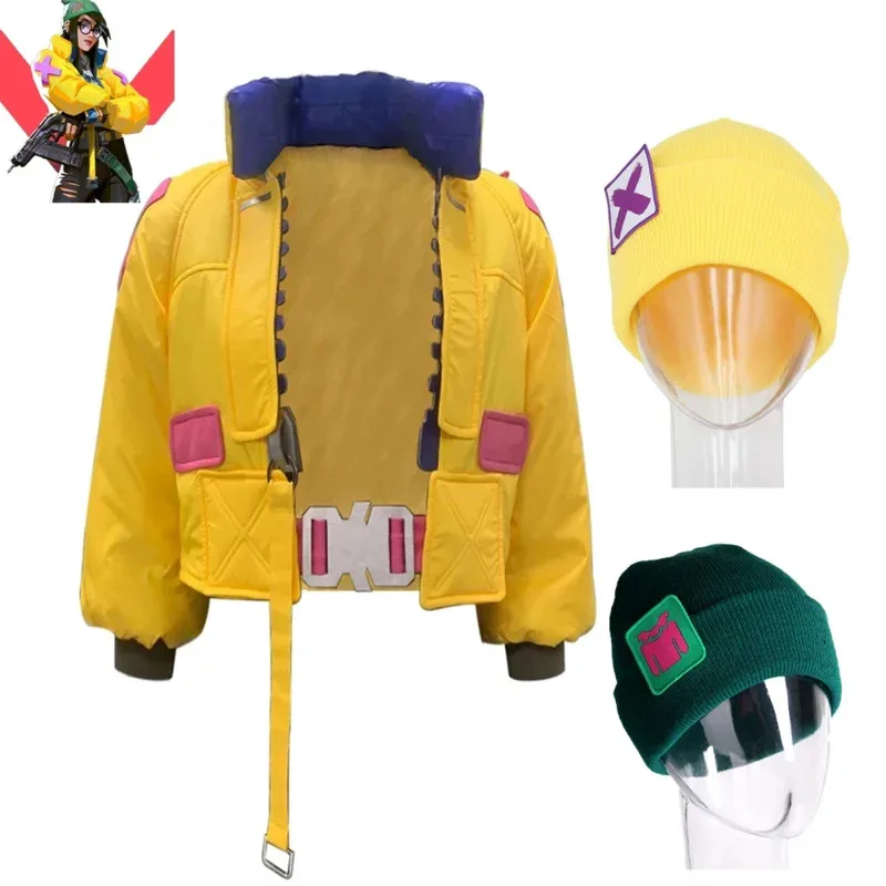 Valorant killjoy cosplay costume coat jacket for men women bag belt outfits knitted hat Halloween carnival streetwear
Valorant killjoy cosplay costume coat jacket for men women bag belt outfits knitted hat Halloween carnival streetwear