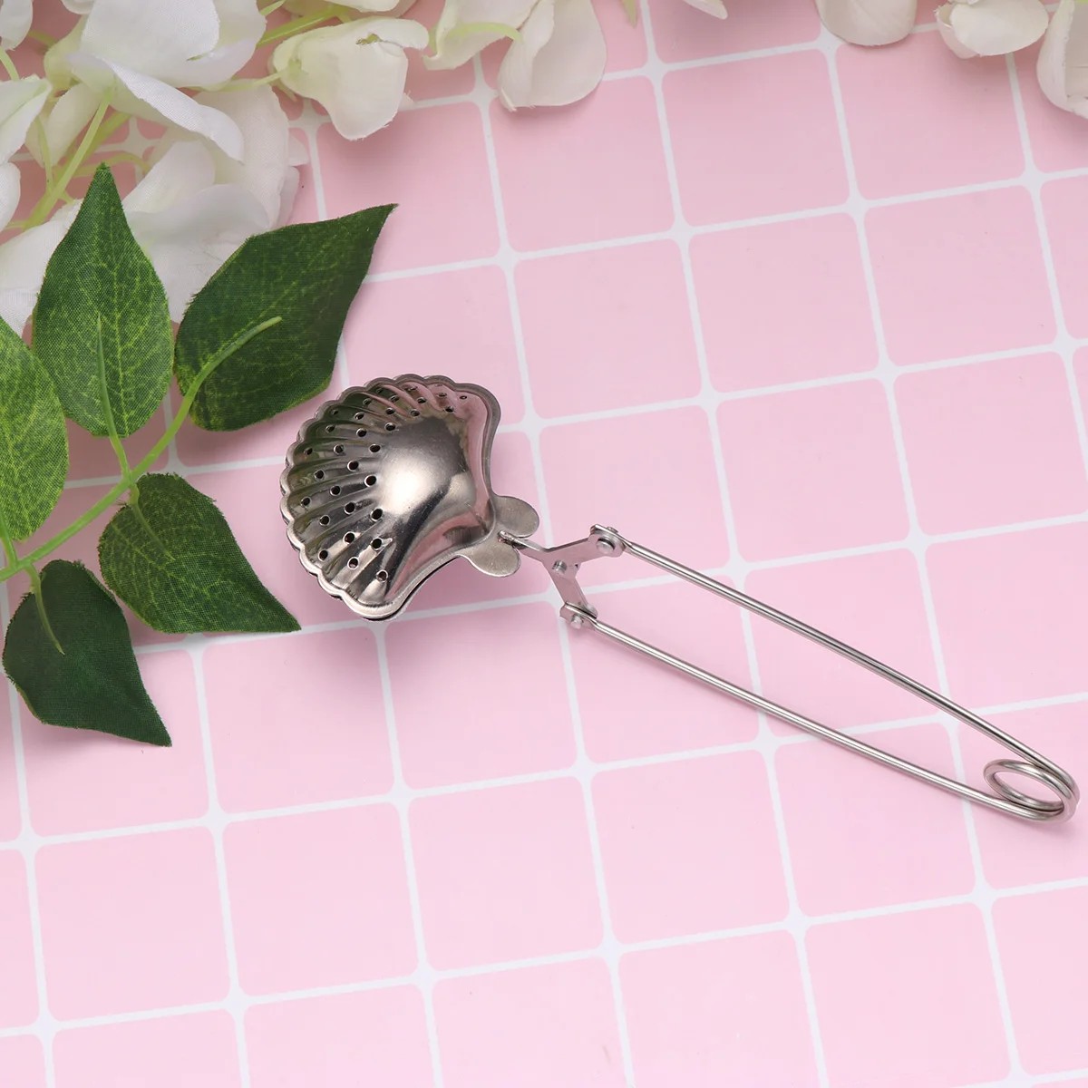 2Pcs Stainless Steel Tea Strainer Shell Shaped Infuser Easy Use Long Chain Fine Mesh Filter Shell Shaped Tea Infuser
2Pcs Stainless Steel Tea Strainer Shell Shaped Infuser Easy Use Long Chain Fine Mesh Filter Shell Shaped Tea Infuser