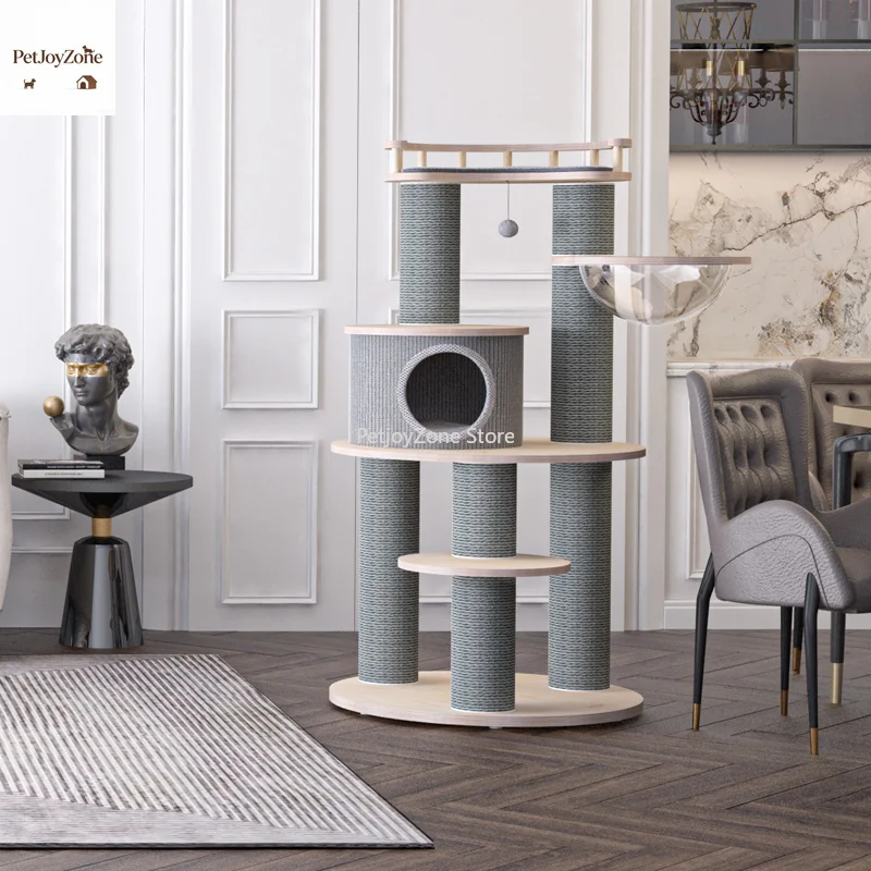 PetJoyZone Manufacturer Wholesale Sisal Grey Beige Short Plush Scratcher Cat Tree Tower With Hammock
PetJoyZone Manufacturer Wholesale Sisal Grey Beige Short Plush Scratcher Cat Tree Tower With Hammock