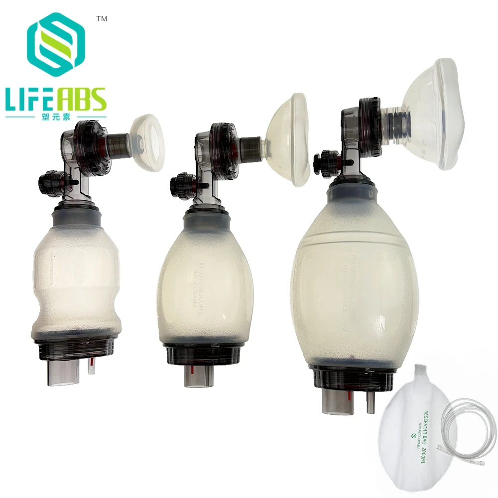 Resuable Artificial Resuscitator Emergency Ambu Bag Manual Resuscitator for First Aid Manual Silicone Resuscitation Ambu Bags
Resuable Artificial Resuscitator Emergency Ambu Bag Manual Resuscitator for First Aid Manual Silicone Resuscitation Ambu Bags