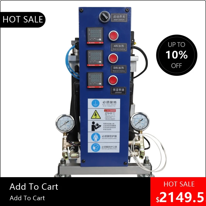 Машина для распыления полиуретана, 1800, 4 л/мин, Q1, маленькая машина для распыления полиуретана, независимая система нагрева, 5000 Вт, 19
Машина для распыления полиуретана, 1800, 4 л/мин, Q1, маленькая машина для распыления полиуретана, независимая система нагрева, 5000 Вт, 19
