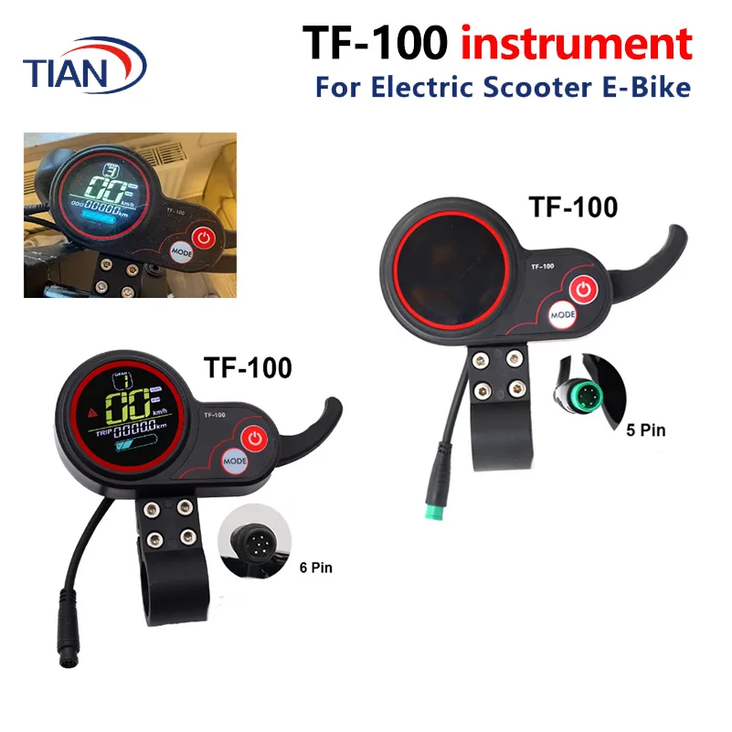 TF‑100 Instrument Display Panel With USB Charging 5/6 Pin Communication Speedometer For KUGOO M4 Electric Scooter Kickscooter
TF‑100 Instrument Display Panel With USB Charging 5/6 Pin Communication Speedometer For KUGOO M4 Electric Scooter Kickscooter