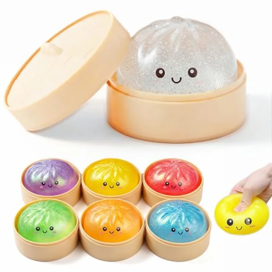 1 PCS Dumpling Stress Ball, Glitter Sugar Squishy Fidget Toys, Random Colors Sensory Dumpling Stress Relief Fidget Toys, Slow R
1 PCS Dumpling Stress Ball, Glitter Sugar Squishy Fidget Toys, Random Colors Sensory Dumpling Stress Relief Fidget Toys, Slow R