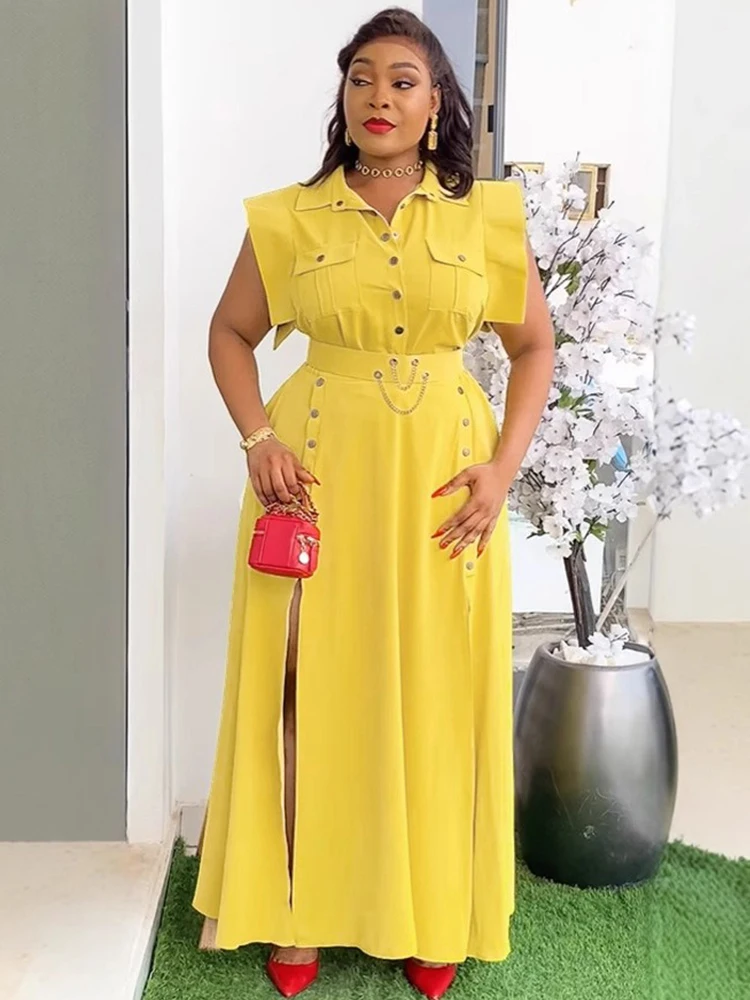 Summer Skirt and Top Set Ladies Casual Elegant 2 Piece Outfit Set Women High Slit Sexy Dress Dress Wholesale Dropshipping
Summer Skirt and Top Set Ladies Casual Elegant 2 Piece Outfit Set Women High Slit Sexy Dress Dress Wholesale Dropshipping