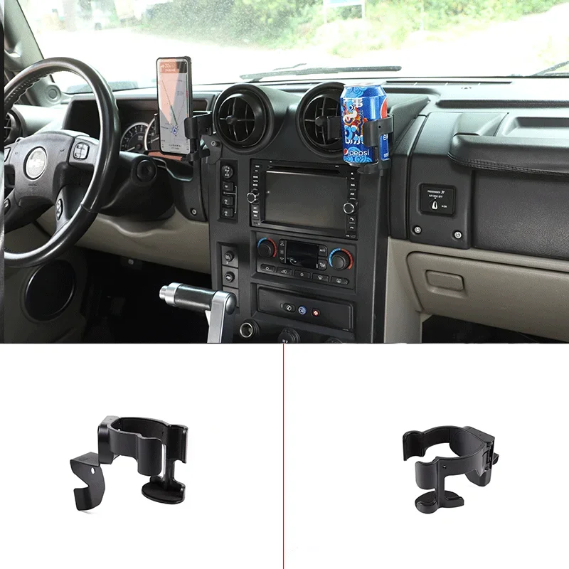 For 2003-2007 Hummer H2 Stainless Steel Black Car Multifunction Mobile Phone Holder water cup Bracket Car Interior Accessories
For 2003-2007 Hummer H2 Stainless Steel Black Car Multifunction Mobile Phone Holder water cup Bracket Car Interior Accessories