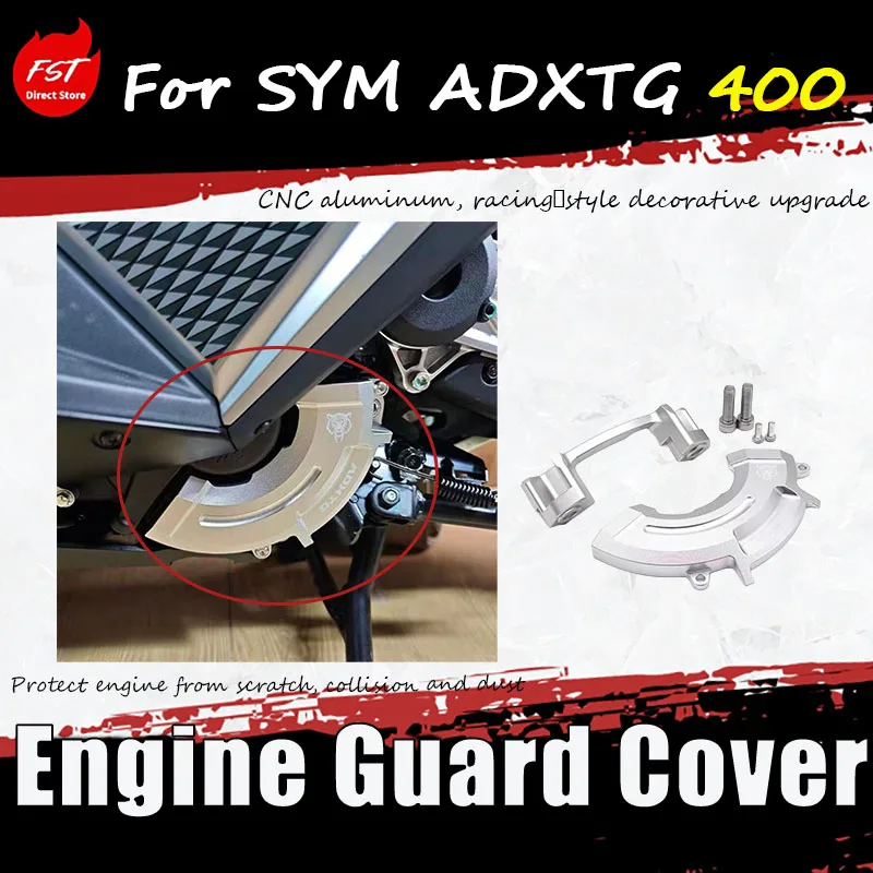 For SYM ADXTG 400 special modification accessory CNC aluminum engine guard cover Engine guard cover Precise fit, easy installati
For SYM ADXTG 400 special modification accessory CNC aluminum engine guard cover Engine guard cover Precise fit, easy installati