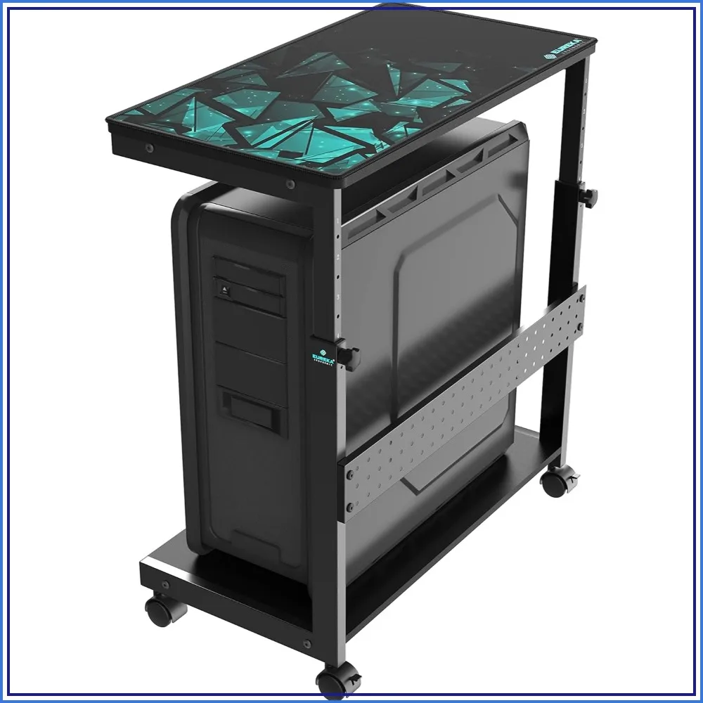 Height Adjustable PC Stand Computer Cart, 2-Tier Tower Stand for ATX Case Printer, Metal Rolling Cart on Wheels for Gaming Home Office
Height Adjustable PC Stand Computer Cart, 2-Tier Tower Stand for ATX Case Printer, Metal Rolling Cart on Wheels for Gaming Home Office