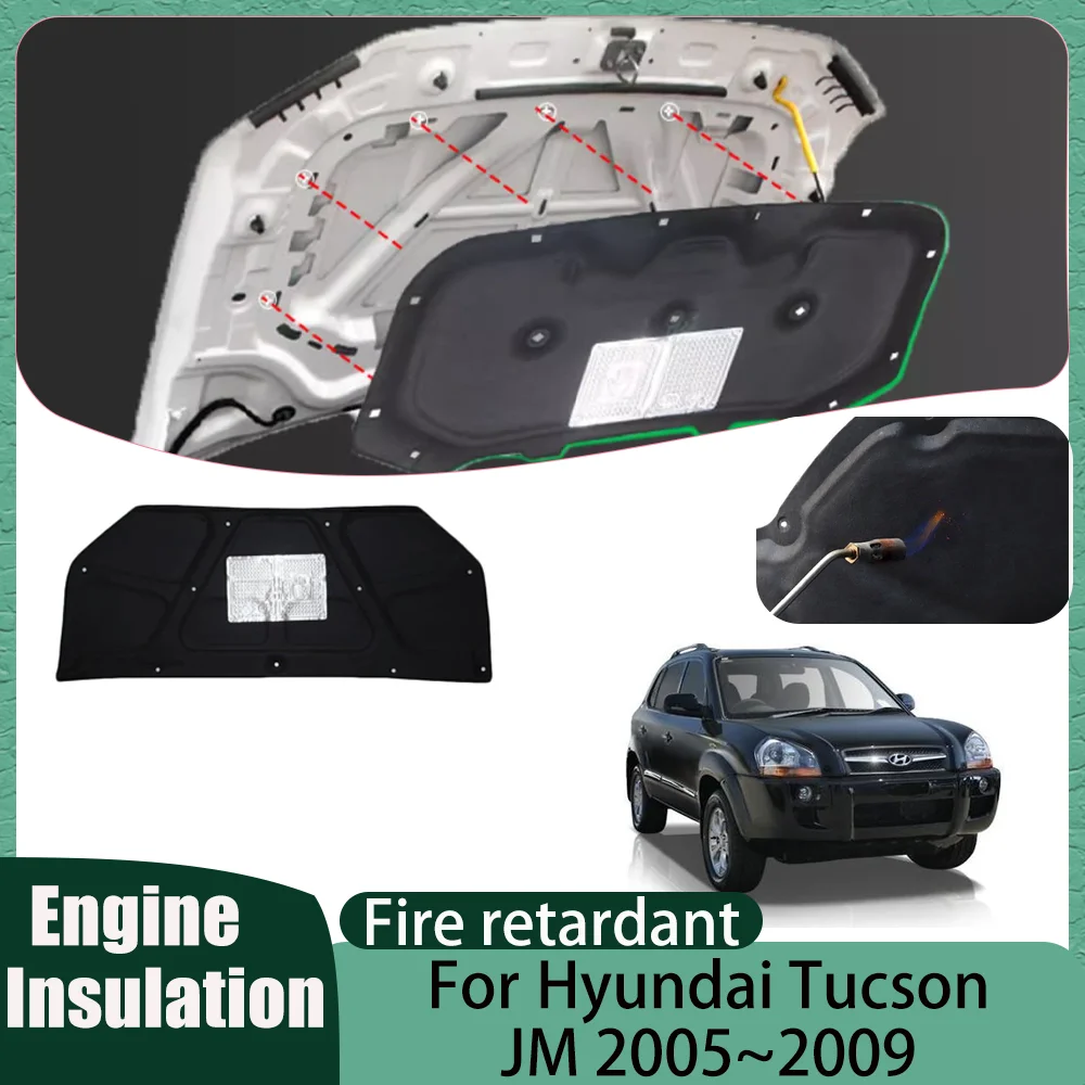 For Hyundai Tucson JM 2005~2009 2006 2007 2008 Car Hood lining Engine Thermal Insulation Soundproof Cotton Protect Accessories
For Hyundai Tucson JM 2005~2009 2006 2007 2008 Car Hood lining Engine Thermal Insulation Soundproof Cotton Protect Accessories