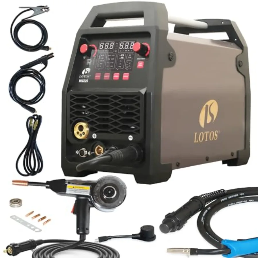 MIG225SP MIG Welder with Aluminum Spool Gun 225A 110/220V 6 in 1 Gas MIG Spool Aluminum Gasless Flux Core Stick Lift TIG
MIG225SP MIG Welder with Aluminum Spool Gun 225A 110/220V 6 in 1 Gas MIG Spool Aluminum Gasless Flux Core Stick Lift TIG